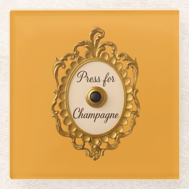 Presse für Champagne Bar Cart Untersetzer (Vorderseite)