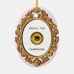 Presse für Champagne Keramik Ornament