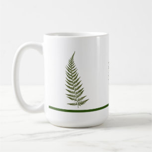 Pressed australische Fern Leaf - Match any Color N Kaffeetasse