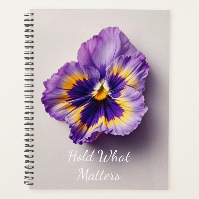 Pressed Flower Memory | Sentimental Botanical Keep Planer (Vorderseite)