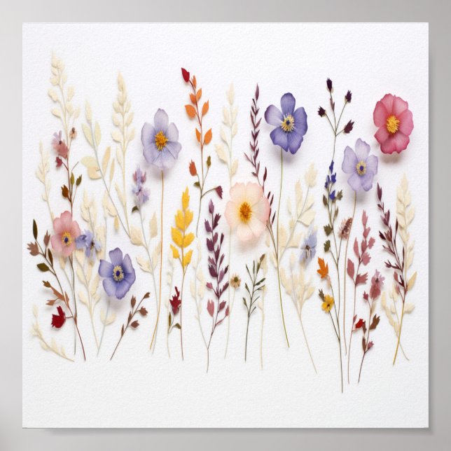 Pressed Flowers Poster (Vorne)