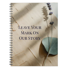 Pressed Rose Keepsake Guest Book | Heirloom Floral Notizblock