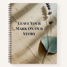 Pressed Rose Keepsake Guest Book | Heirloom Floral Notizbuch