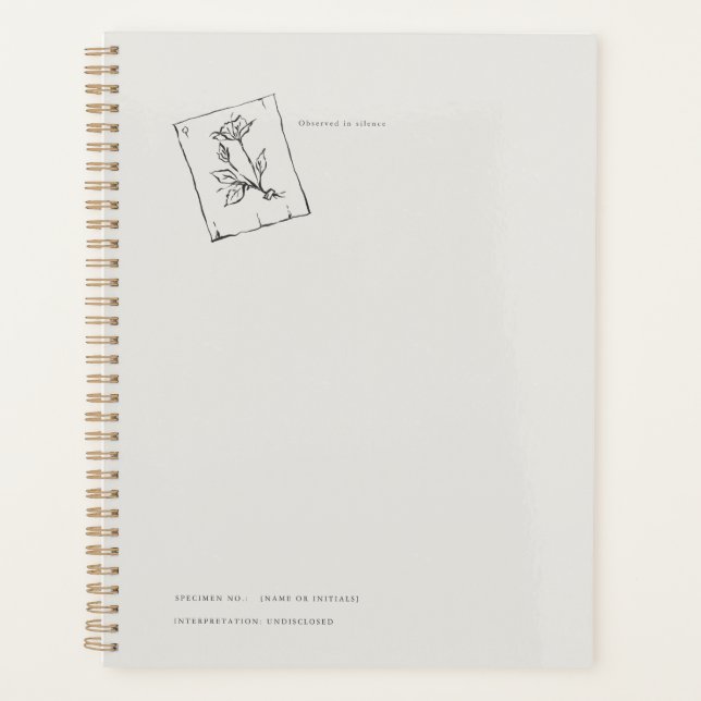 Pressed Rose- Regency Correspondence Planer (Vorderseite)