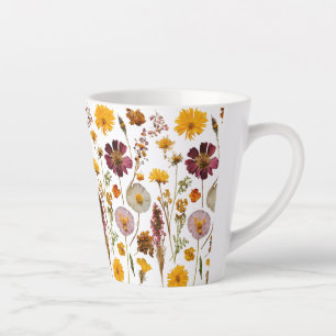 Pressed Wildblume Garden - Kleine Latte Tasse (12