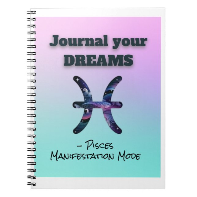Pressemitteilung - Dream Journal for Manifestation Notizblock (Vorderseite)