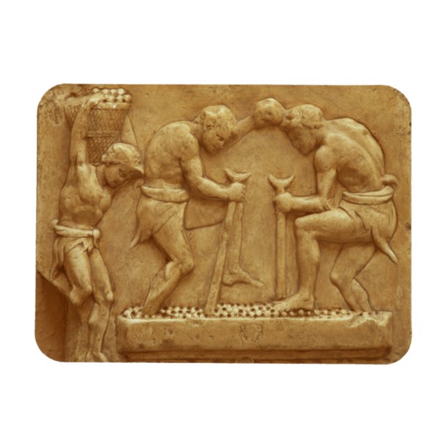 Pressen der Trauben (Marmor) Magnet (Horizontal)