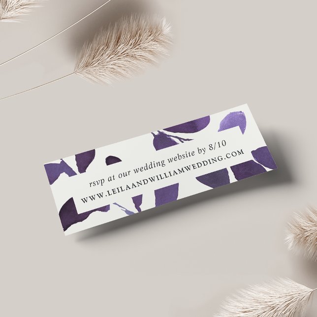 Pressierte botanische Hochzeitsseiten-Website RSVP (Von Creator hochgeladen)