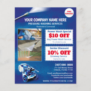 Pressure Power Washing Flyer Template