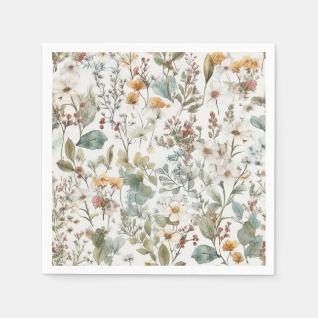 Prestige Blume Serviette (Vorderseite)