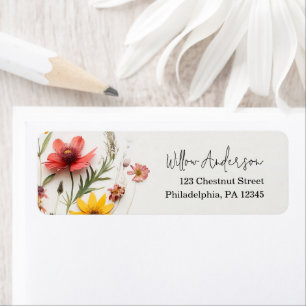 Prestige Blume Wildblume Boho Rücksendeadresse