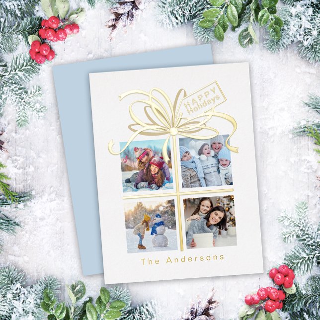 Prestige Foto Gold Weihnachtskarte Folien Feiertagspostkarte (Von Creator hochgeladen)