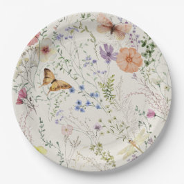 Prestige Wildblume Blumenkohl Brautparty Pappteller