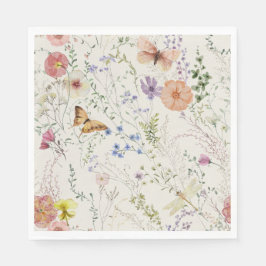 Prestige Wildblume Blumenkohl Brautparty Serviette