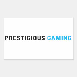 Prestigezeichner Gaming-Aufkleber Rechteckiger Aufkleber