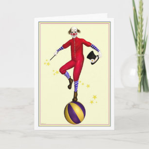 Presto The Clown Birthday Card Karte