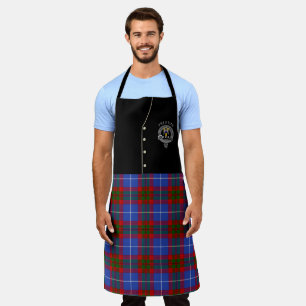 Preston Clan Abzeichen & Tartan Kilt Schürze
