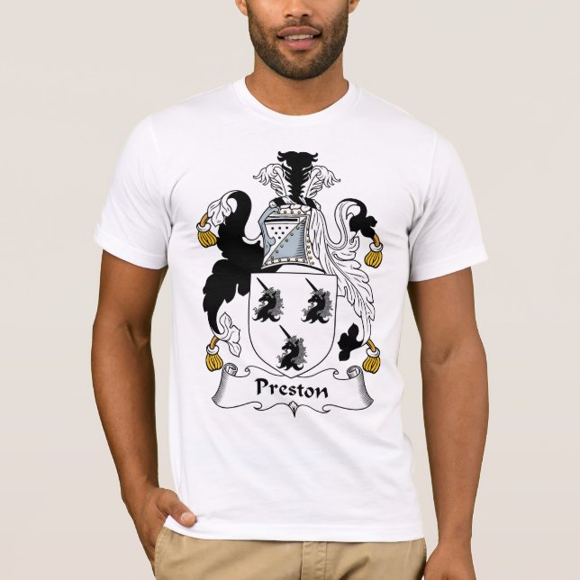 Preston-Familienwappen T-Shirt (Vorderseite)