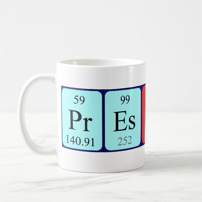 Preston Periodenname Tasse (Links)