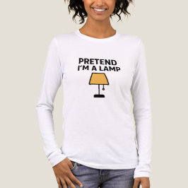 Pretend I’m A Lamp Funny Illustrated Tri-Blend Shirt