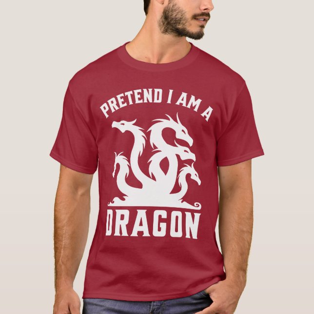Pretend I'm A Dinosaur T-Shirt (Vorderseite)
