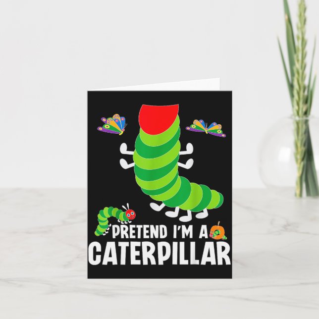 Pretend I'm A Funny Lazy Halloween Costume  Karte (Vorderseite)