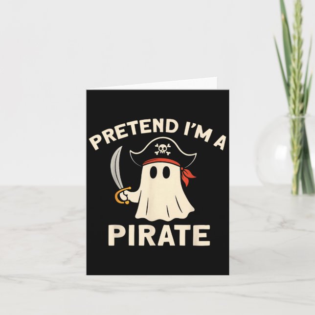 Pretend I'm A Rate Funny Halloween Ghost Costume M Karte (Vorderseite)