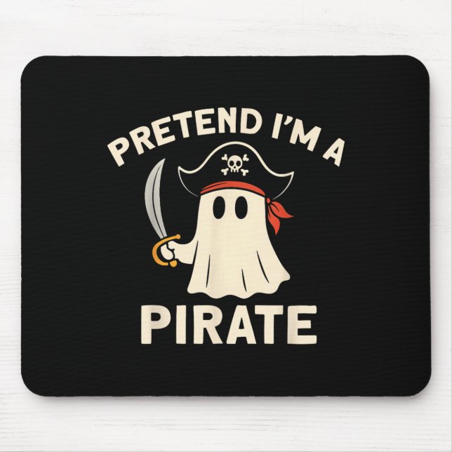 Pretend I'm A Rate Funny Halloween Ghost Costume M Mousepad (Vorne)