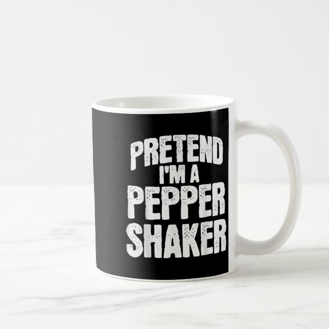 Pretend I'm Pepper Shaker Funny Matching Halloween Kaffeetasse (Rechts)