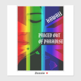 PRETIERT AUS PARADISE KRYING WAHINE HIFlagInseln Aufkleber