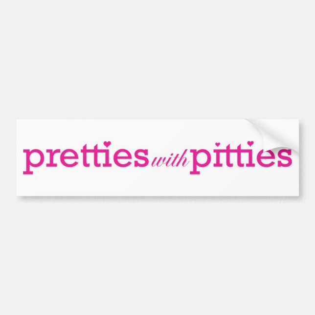 Pretties mit Pitties Autoaufkleber (Vorne)