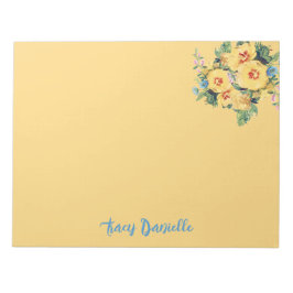 Prettty Floral Bouquet Custom Notepad Notizblock