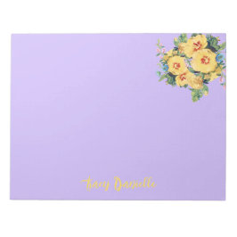 Prettty Floral Bouquet Custom Notizblock