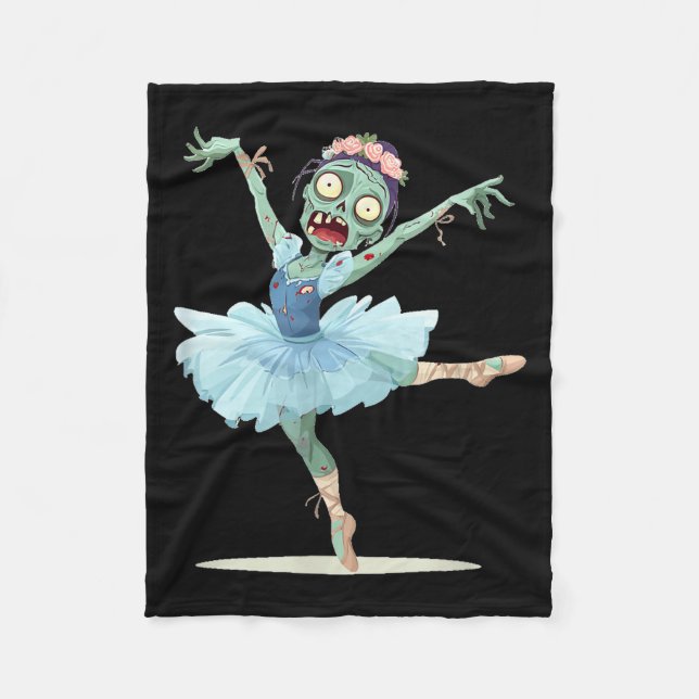 Pretty Ballerina Zombie Costume  Fleecedecke (Vorderseite)