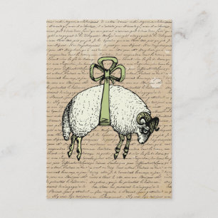 Pretty Bow Sheep ~ Einladungen