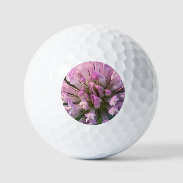 Pretty Clover Flower  Golfball (Vorderseite)