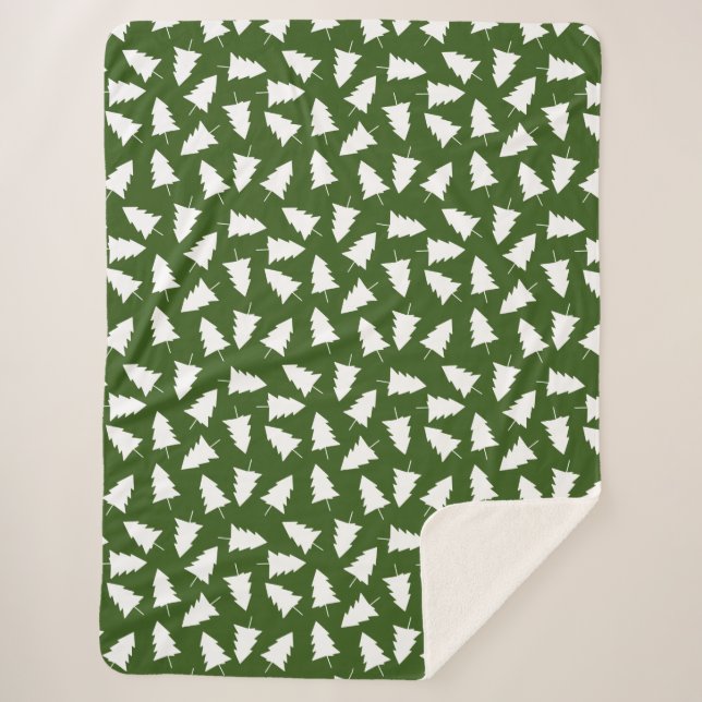 Pretty Evergreen Trees Sherpadecke (Vorderseite)