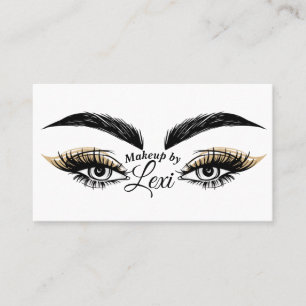 Pretty Eyes Schönheitssalon Make-up Wimpern Augenw Visitenkarte