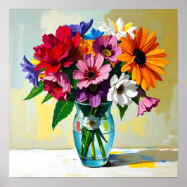 Pretty Floral Design Poster