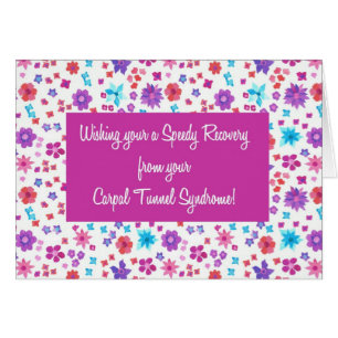 Pretty Floral Get Well Gall Carpal Tunnel Syndrome