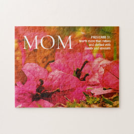 Pretty Floral Mom Proverbs 31 Puzzle