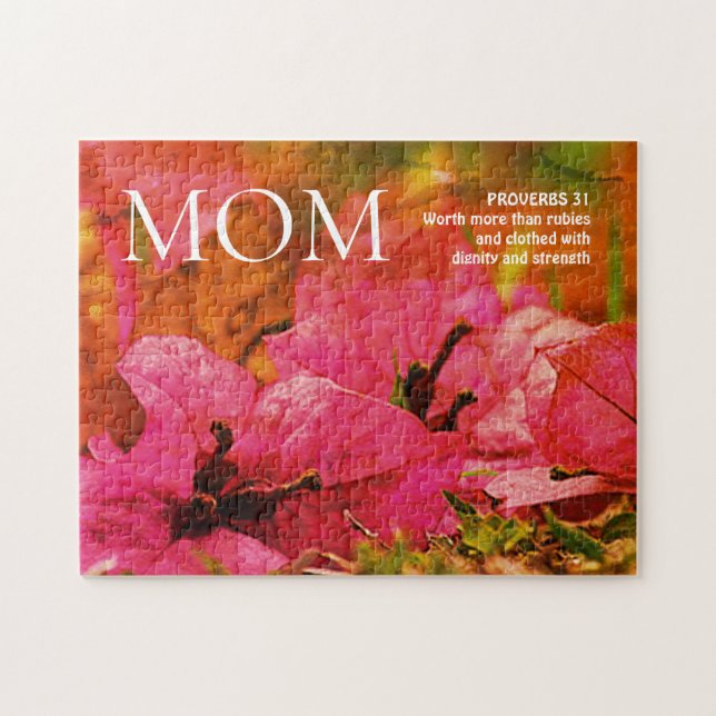 Pretty Floral Mom Proverbs 31 Puzzle (Horizontal)