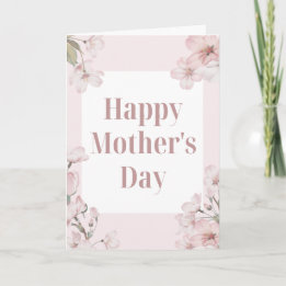 Pretty floral Mother's Day card Karte