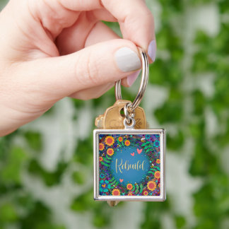 Pretty Floral Rebuild Inspirivity Keychain Schlüsselanhänger