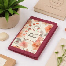 Pretty Flower Monogram Template Personalized