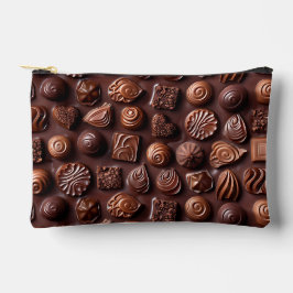 Pretty Girly Modern Chic Stylish Classic Chocolate Zubehörtasche