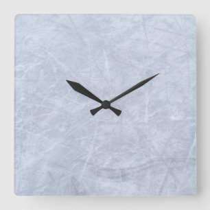Pretty Ice Blue Wall Clock Quadratische Wanduhr