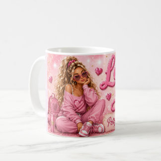 Pretty In Pink Girly Girl Inspirierend Liebe Dich Kaffeetasse