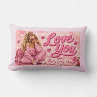 Pretty In Pink Girly Girl Inspirierend Liebe Dich Lendenkissen