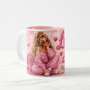 Pretty In Pink Girly Girl Inspirierend Liebe Dich Zweifarbige Tasse